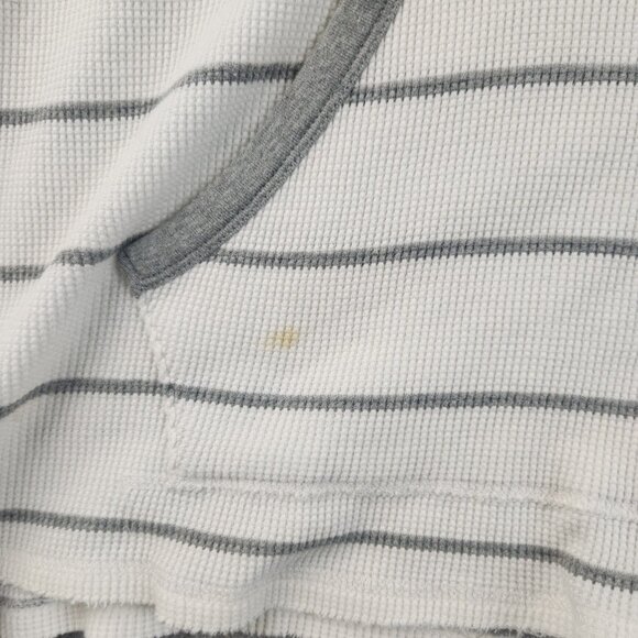 Vurt Hoodie Men's Extra Large Y2K Striped White Gray Hooded Sweatshirt Skater - Picture 11 of 12